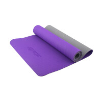 Коврик для йоги Starfit FM-201 TPE 173x61x0,5 см фиолетовый/серый
