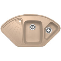 Кухонная мойка Zigmund & Shtain ECKIG 1000.2 топленое молоко