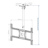 Кронштейн для телевизора Kromax Cobra-4 черный