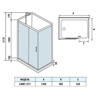 Душевая кабина WeltWasser WW500 Laine 1211