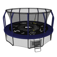 Батут Unix Line Supreme Game 14 ft blue
