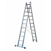 Стремянка Алюмет 2*10 алюминиевая