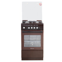 Газовая плита DeLuxe 5040 32г кр чр-014 коричневый