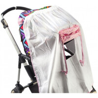 Накидка от солнца Mammie 13-11010/3 белый/розовый