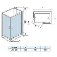Душевая кабина WeltWasser WW500 Laine 1201