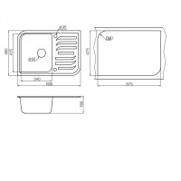 Кухонная мойка Graude QSS 45.0 серый