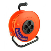 Удлинитель УХ10-004 на катушке 4 розетки 10А,2,2кВт,20м (12176)