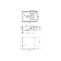 Кухонная мойка Flortek Консул 760 К