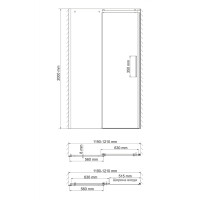Душевая дверь WasserKraft Dinkel 58R05