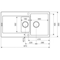 Кухонная мойка Lava D.5 BASALT