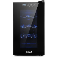 Винный шкаф Kitfort КТ-2419 черный