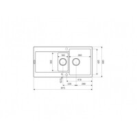 Кухонная мойка Lava D.5 Crema