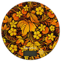 Весы кухонные Матрёна МА-197 хохлома (8114)