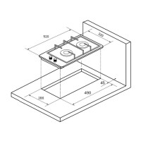 Встраиваемая газовая варочная панель Monsher MHG33BG