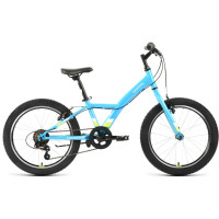 Велосипед Forward Dakota 20 1.0 бирюзовый/ярко-зеленый 2022 г 10,5" RBK22FW20583
