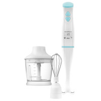 Блендер погружной Supra HBS-724PS белый/голубой