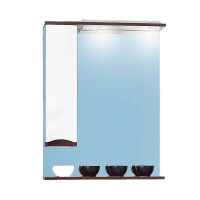 Зеркало-шкаф Бриклаер Токио 70 L венге/белый