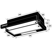 Встраиваемая вытяжка Centek СТ-1840-60 SS