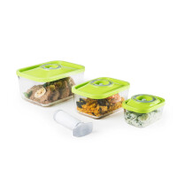 Набор контейнеров для вакуумных упаковщиков Status VAC-Glass-Set Green