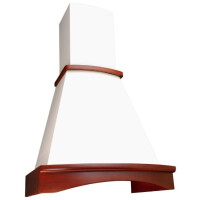 Каминная вытяжка Elikor Ротонда 50П-650-П3Л бежевый/бук светло-коричневый