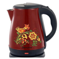 Чайник электрический Матрёна MA-003 бордовый хохлома