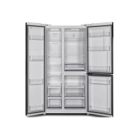 Холодильник Hyundai CS6073FV белое стекло