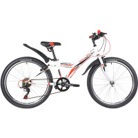 Велосипед Novatrack 24SH6V.RACER.12WT20 белый