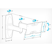 Кронштейн для телевизора Holder LCDS-5064 белый