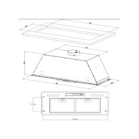 Встраиваемая вытяжка Korting KHI 9931 RB