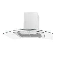 Островная вытяжка Maunfeld Ancona PlusA 90 белый/прозрачное стекло