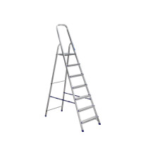 Стремянка Алюмет 7 ступеней алюминиевая матовая