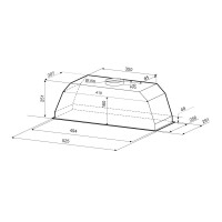 Встраиваемая вытяжка Krona Ameli PB 600 Black