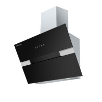 Каминная вытяжка Maunfeld Mersey 60 нержавеющая сталь/черное стекло