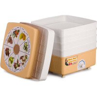 Сушилка для овощей Ротор Дива-Люкс СШ-010 с 5 решетами в цветной упаковке (квадратная)