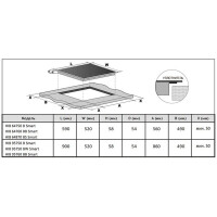Встраиваемая индукционная варочная панель Korting HIB 95750 BW