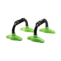 Упоры для отжиманий Starfit BA-302 черный/зеленый