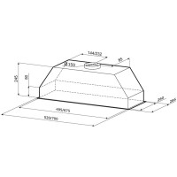 Встраиваемая вытяжка Kronasteel Mini 600 White