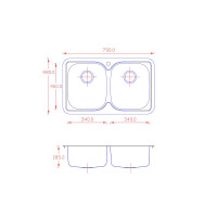 Кухонная мойка Matteo 401 Lido без сифона