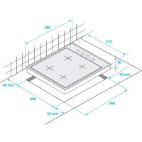 Встраиваемая газовая варочная панель Beko HIZG64126AR