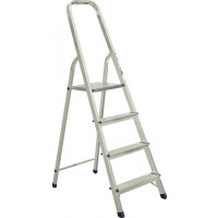 Стремянка Алюмет 4 ступени алюминиевая матовая