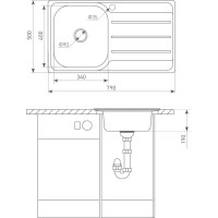 Кухонная мойка Zigmund & Shtain Rechteck 790.8 polished