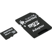 Карта памяти Smartbuy microSDXC 64GB Class 10 UHS-I U1