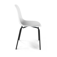 Стул Sheffilton SHT-ST4 белый/черный муар