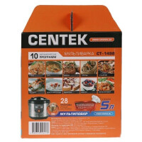Мультиварка Centek CT-1498 черный/сталь