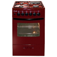 Комбинированная плита Лысьва ЭГ 1/3г14 МС-2у вишневый (без крышки)