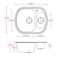Кухонная мойка Matteo 6049 Arcipelago
