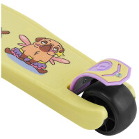 Самокат Ridex 3-х колесный Juicy, 120/80 мм, желтый/фиолетовый (4680459153937)