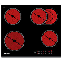 Встраиваемая электрическая варочная панель Hyundai HHE 6680 BG