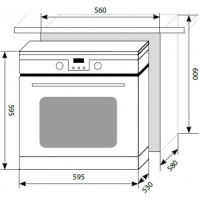 Встраиваемый электрический духовой шкаф Lex EDP 093 IX New