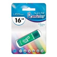 Флеш-диск Smartbuy Glossy 16GB green